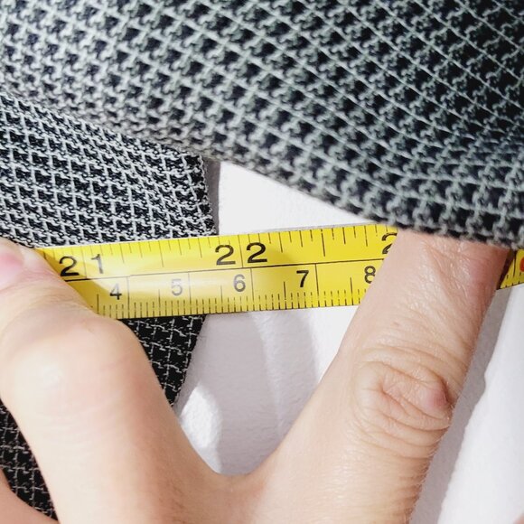 Oscar de la Renta Vintage Men's Oversized Gray Black Wool Blend Blazer Professor - Picture 13 of 14